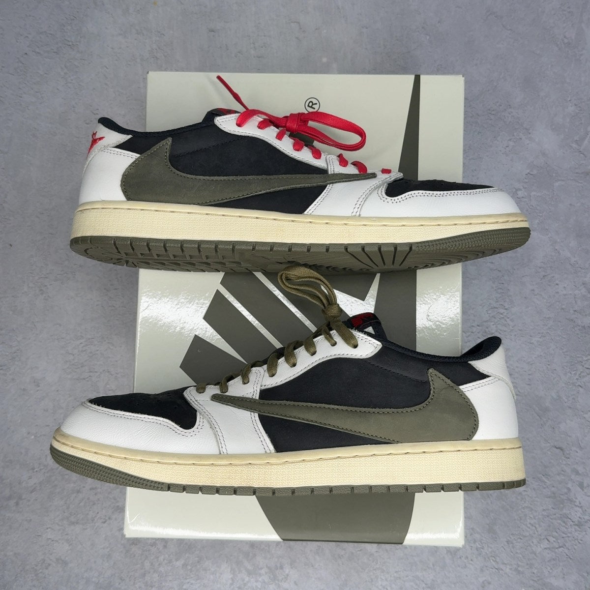 Jordan 1 Retro Low OG SP Travis Scott Olive (Women's) - Image 1