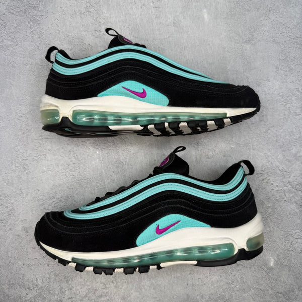 Nike Air Max 97 Black Hyper Violet (GS) *pre - owned* SIZE 7Y - Kicks Collective PA - Nike - 921522-015 - Men's Shoes - 7Y - Pre - Owned - No Box