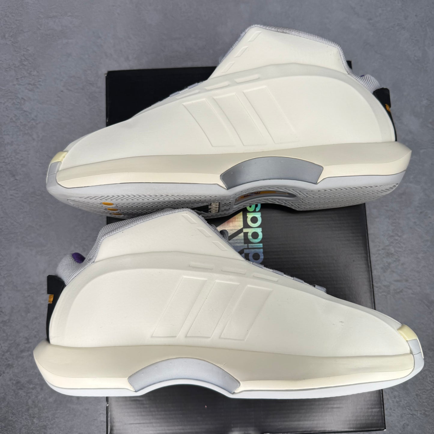 adidas Crazy 1 Cream White Active Purple *pre-owned* SIZE 11.5