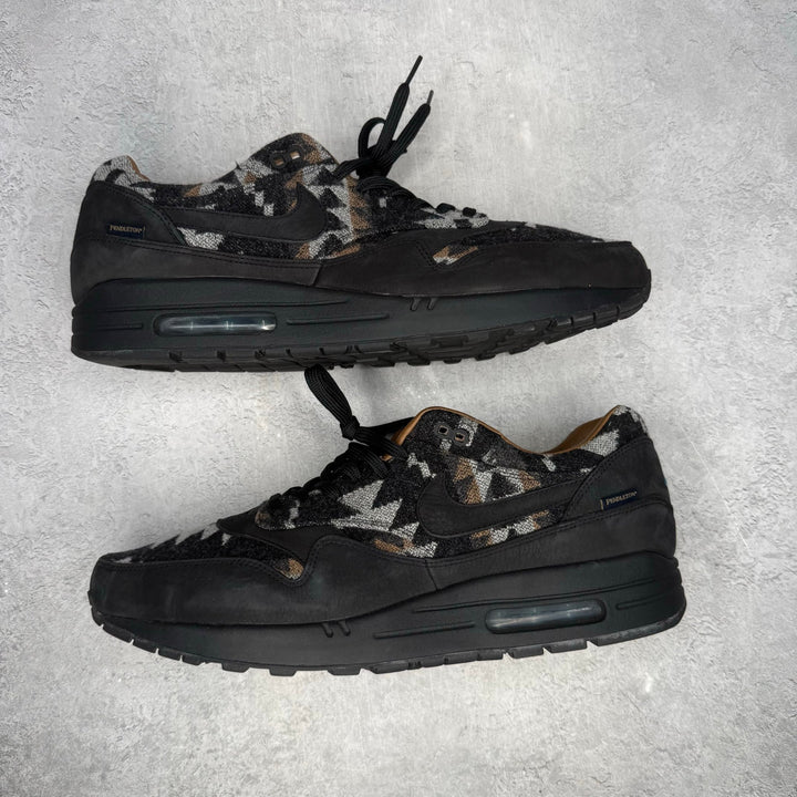 Nike Air Max 1 QS Pendleton Black Grey *pre-owned* SIZE 15 - Kicks Collective PA - Nike - 825861-004 - Men's Shoes - 15M/16.5W - Brand New