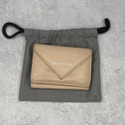 Balenciaga Papier Wallet Mini Beige Tapioca *pre - owned - Kicks Collective PA - Balenciaga - BALENCIAGA-78RCII8K - Apparel - OS - Pre - Owned
