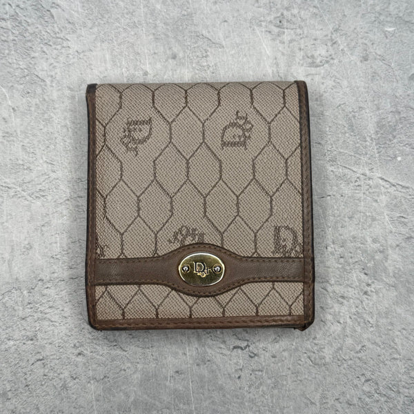 Christian Dior Honeycomb Leather BiFold Wallet *pre-owned*