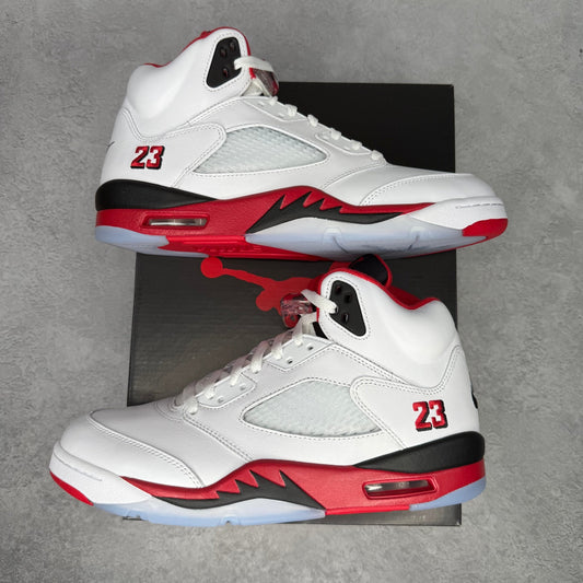 Jordan 5 Retro Fire Red Black Tongue (2025) - Kicks Collective PA - Jordan - HQ7978 - 101 - Men's Shoes - 9.5M/11W - Brand New