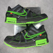 Nike Air Rubber Dunk Off-White Green Strike *pre-owned* SIZE 13