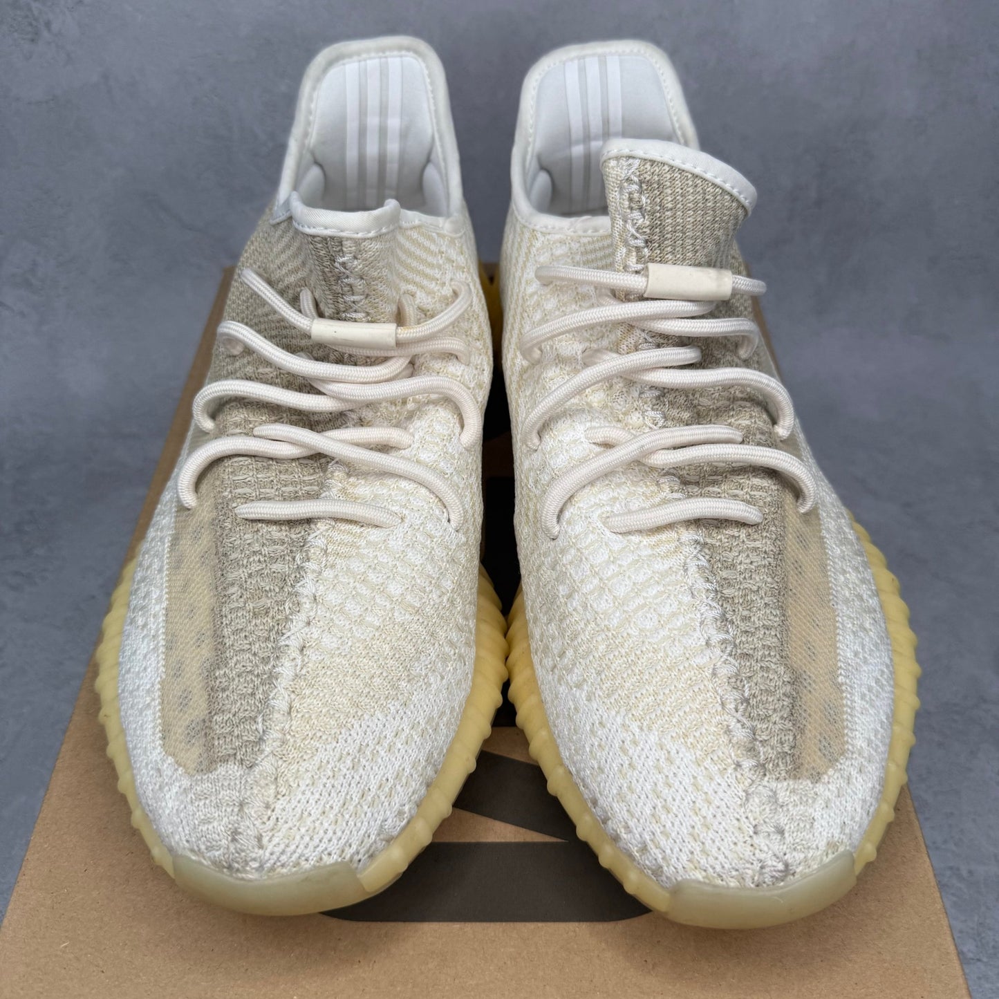 adidas Yeezy Boost 350 V2 Natural *pre - owned* SIZE 11.5 - Kicks Collective PA - adidas - FZ5246 - Men's Shoes - 11.5M/13W - Pre - Owned