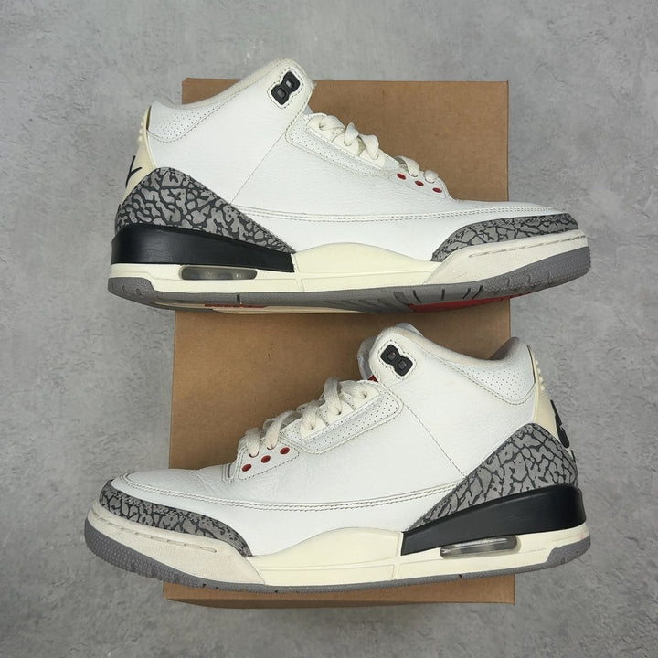 Jordan 3 Retro White Cement Reimagined 9.5 (Pre-Owned) - front