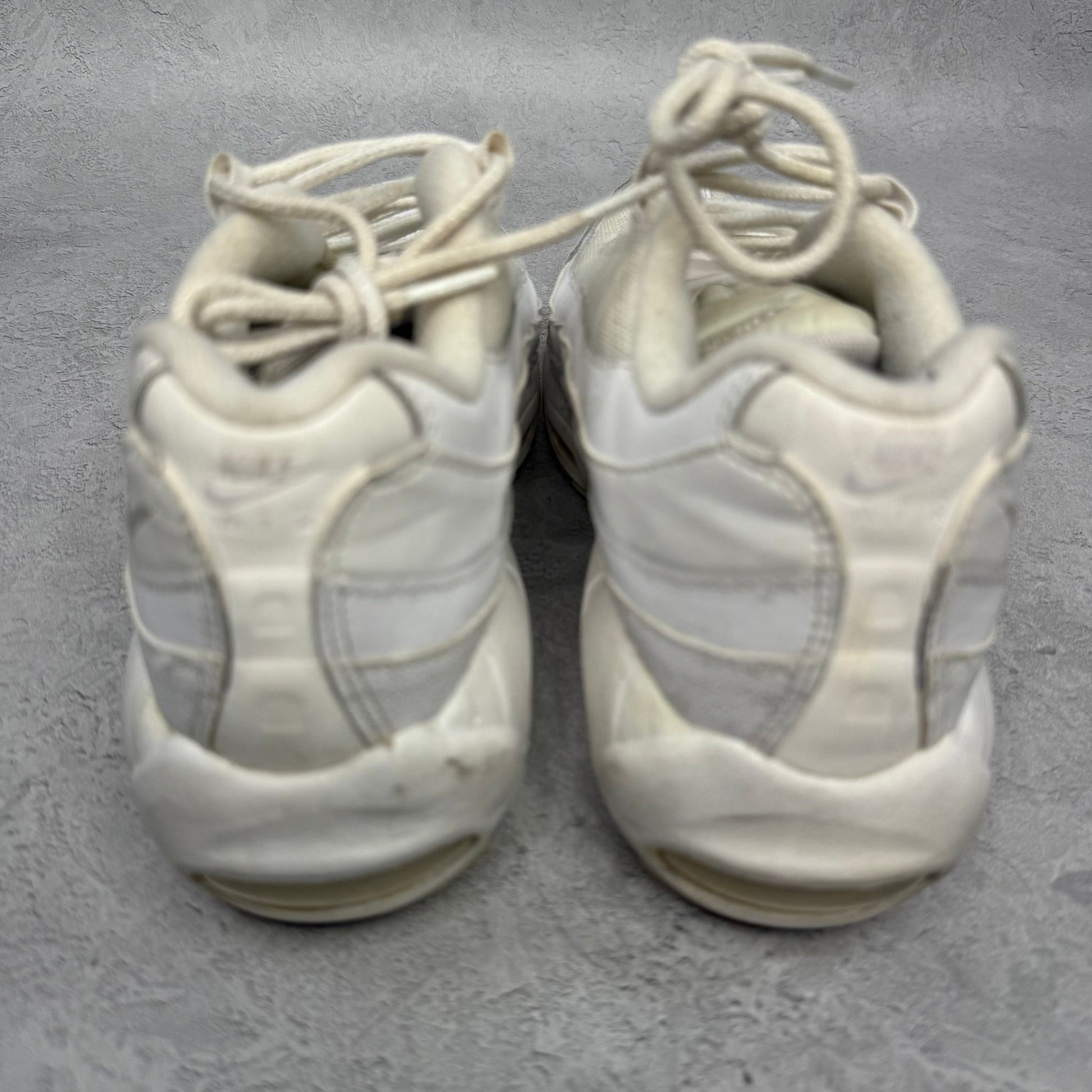Nike Air Max 95 Recraft Triple White (GS) *pre - owned* SIZE 7Y - Kicks Collective PA - Nike - CJ3906 - 100 - Kid's Shoes - 7Y - Pre - Owned