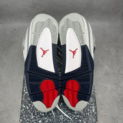 Jordan 4 Retro Midnight Navy FACTORY FLAW UPSIDE DOWN SWOOSH