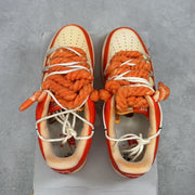 Nike Air Force 1 Low White Orange Custom (2021) 10 (Pre-Owned) - aux