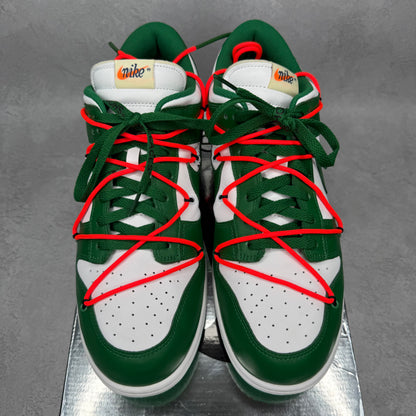 Nike Dunk Low Off-White Pine Green VNDS *pre-owned* SIZE 13
