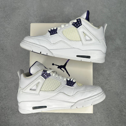 Jordan 4 Retro Metallic Purple *pre-owned* SIZE 8.5