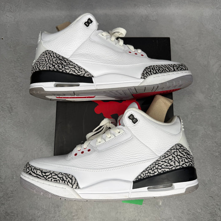 Jordan 3 Retro White Cement (2011) *pre-owned* SIZE 15
