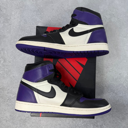Jordan 1 Retro High Court Purple *pre-owned* SIZE 9.5