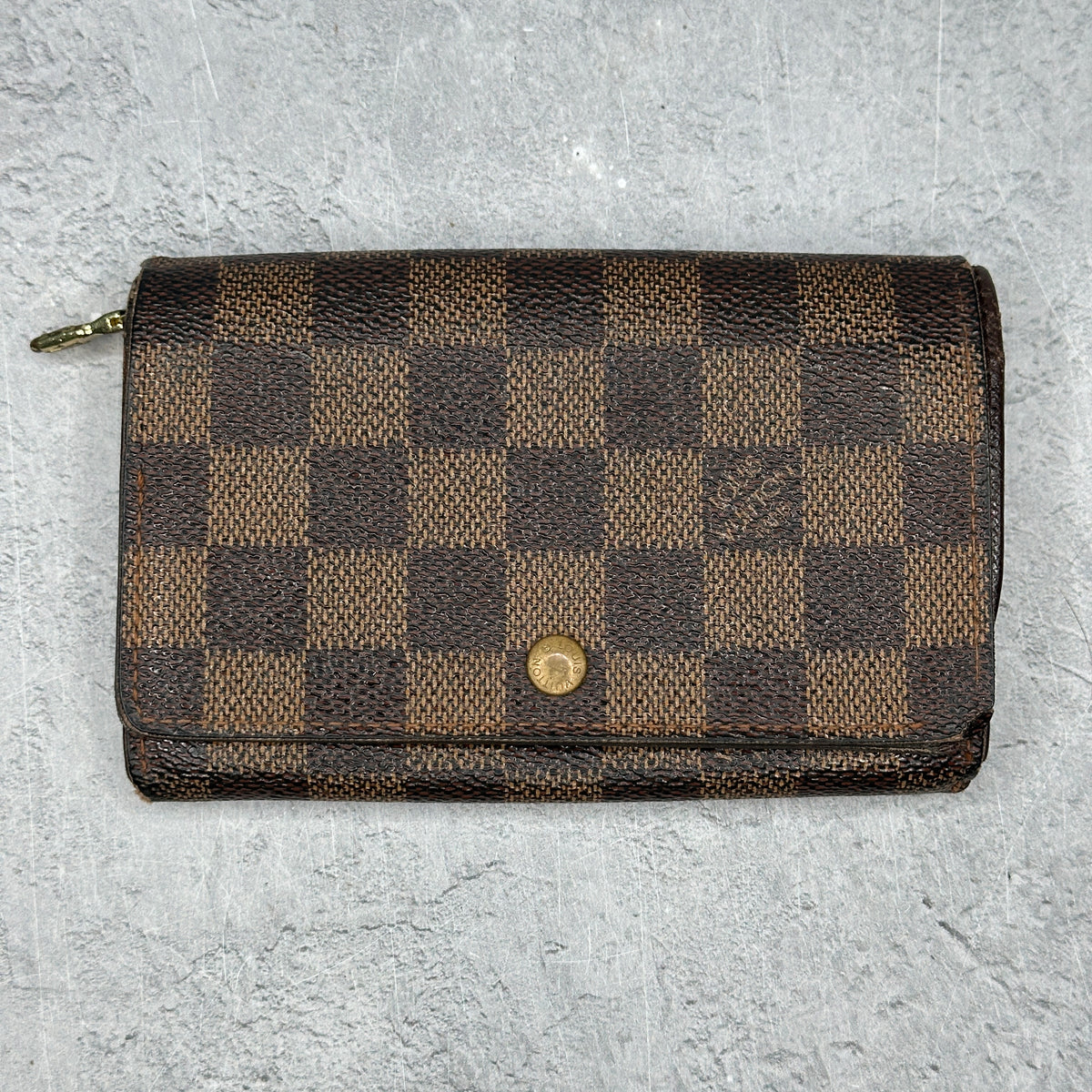 Louis Vuitton Damier Ebene Porte Monnaie Tresor Wallet