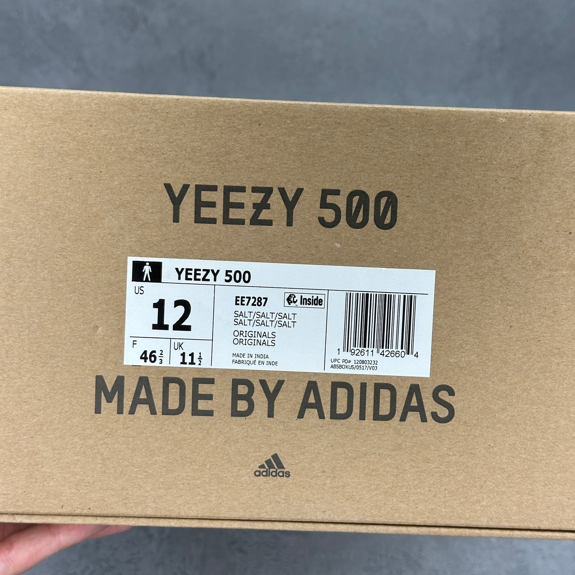 adidas Yeezy 500 Salt VNDS *pre-owned* SIZE 12