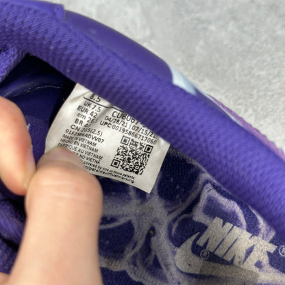 Nike Air Force 1 Low '07 QS Purple Skeleton Halloween (2021) *pre-owned* SIZE 8.5