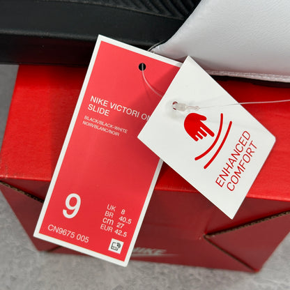 Nike Victori One Slide White Black