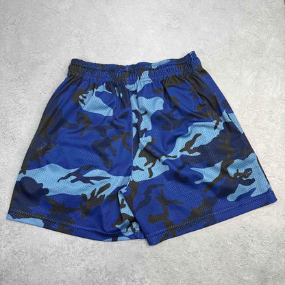 Eric Emanuel EE Basic Short Blue/Black Camo *pre-owned* SIZE LARGE