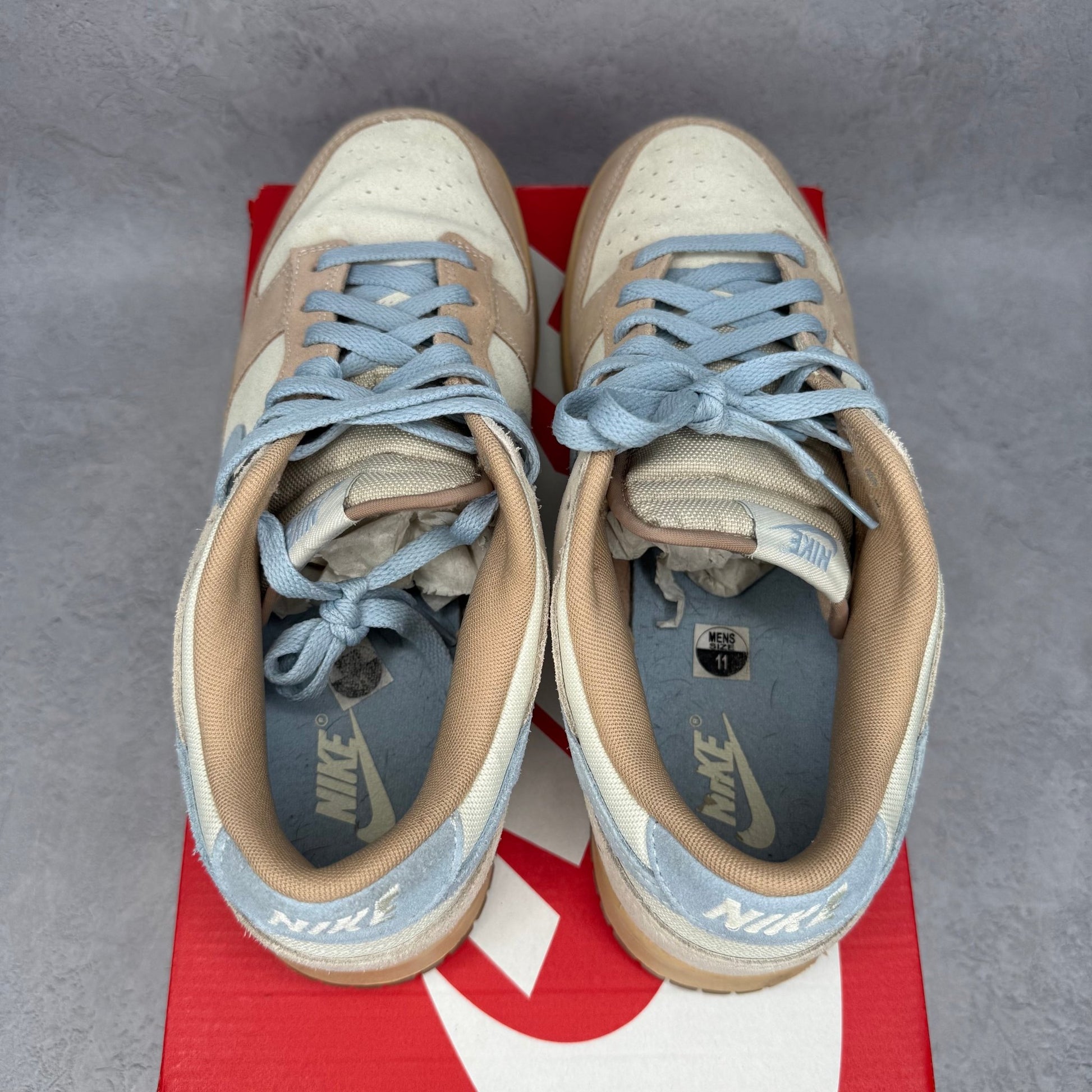 Nike Dunk Low Sanddrift Light Armory Blue *pre - owned* SIZE 11 - Kicks Collective PA - Nike - HF0106-100 - Men's Shoes - 11M/12.5W - Pre - Owned