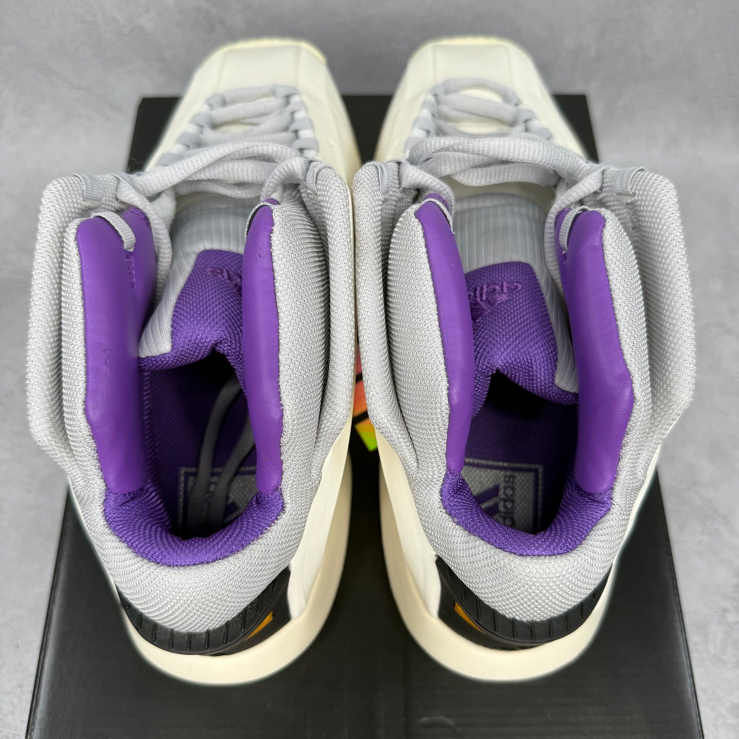 adidas Crazy 1 Cream White Active Purple *pre-owned* SIZE 11.5