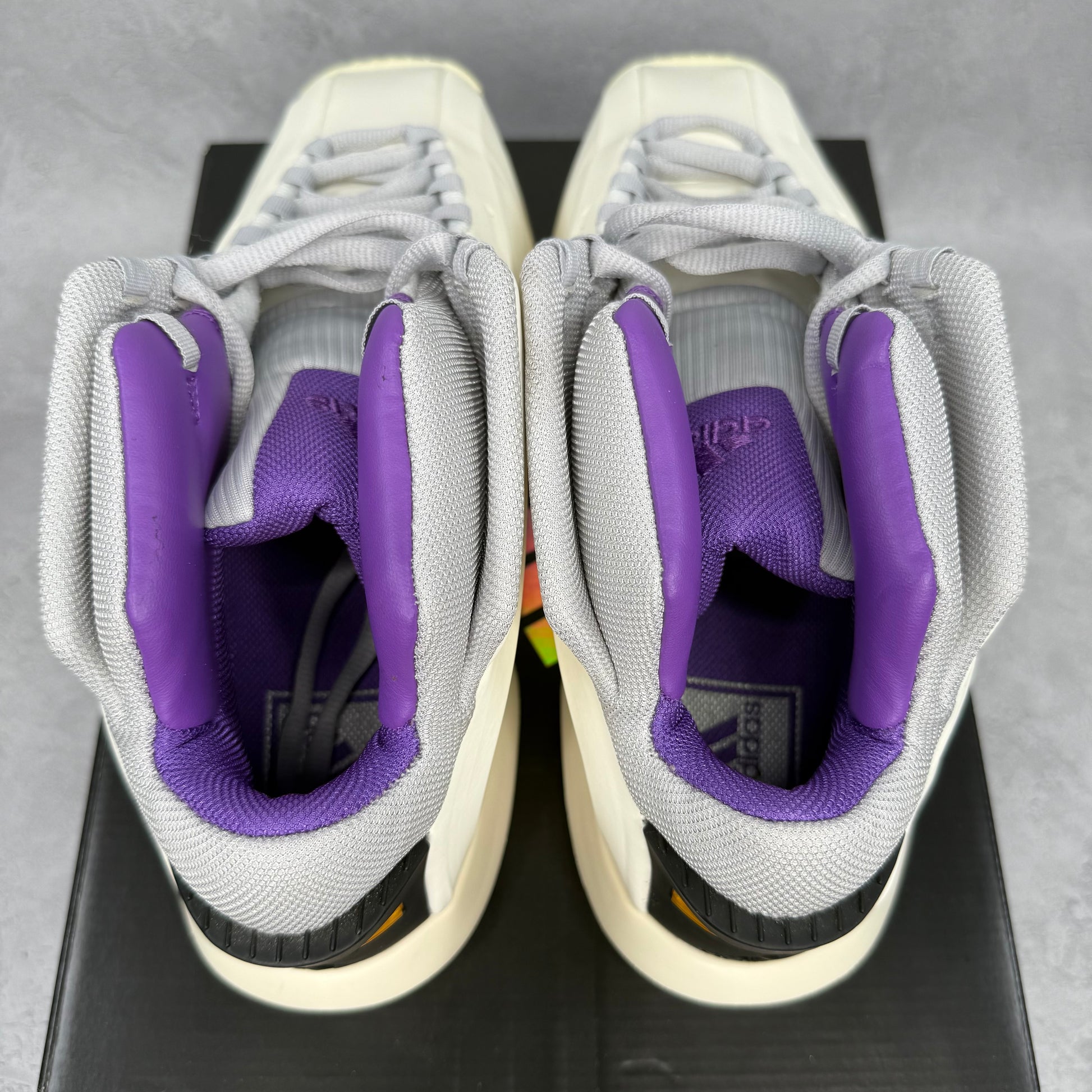 adidas Crazy 1 Cream White Active Purple *pre-owned* SIZE 11.5