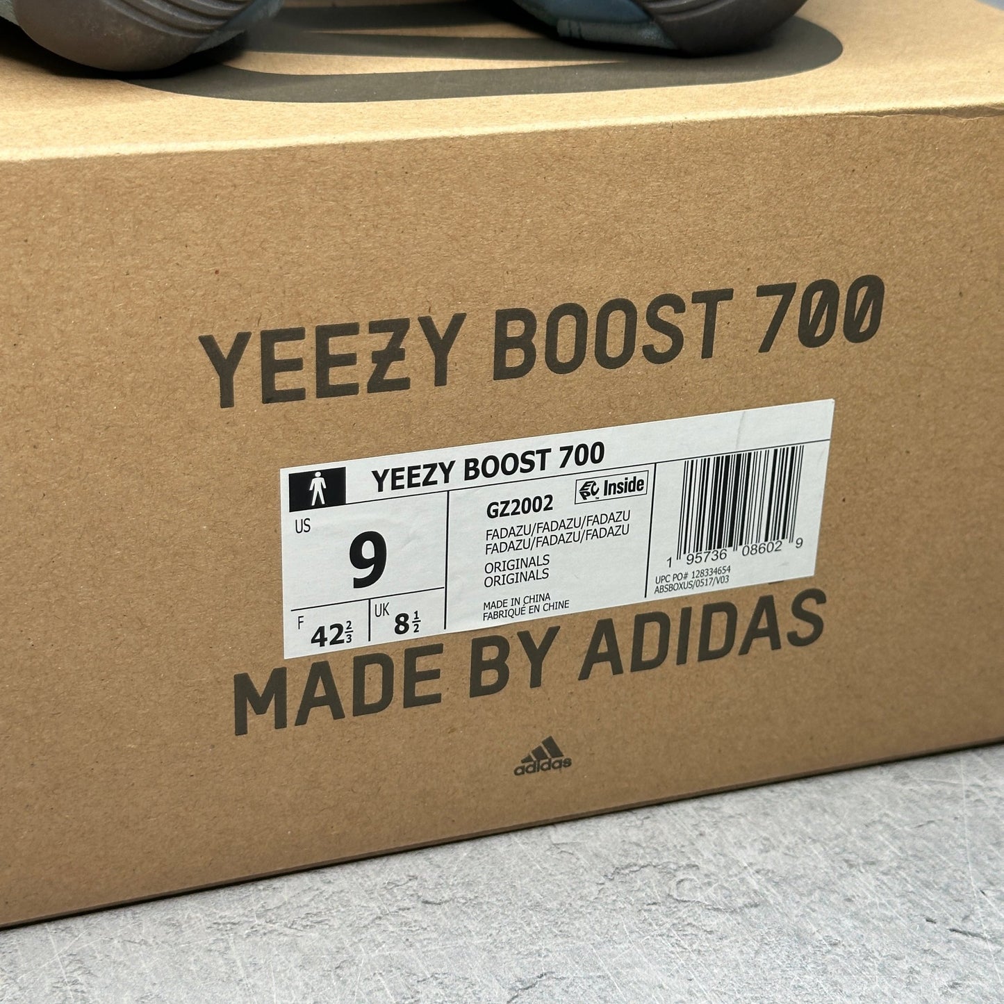 adidas Yeezy Boost 700 Faded Azure *pre - owned* SIZE 9 - Kicks Collective PA - adidas - GZ2002 - Men's Shoes - 9M/10.5W - Pre - Owned