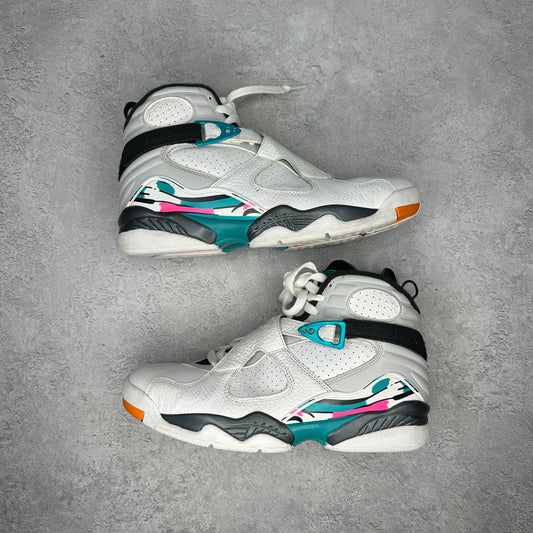 Jordan 8 Retro South Beach *pre-owned* SIZE 8
