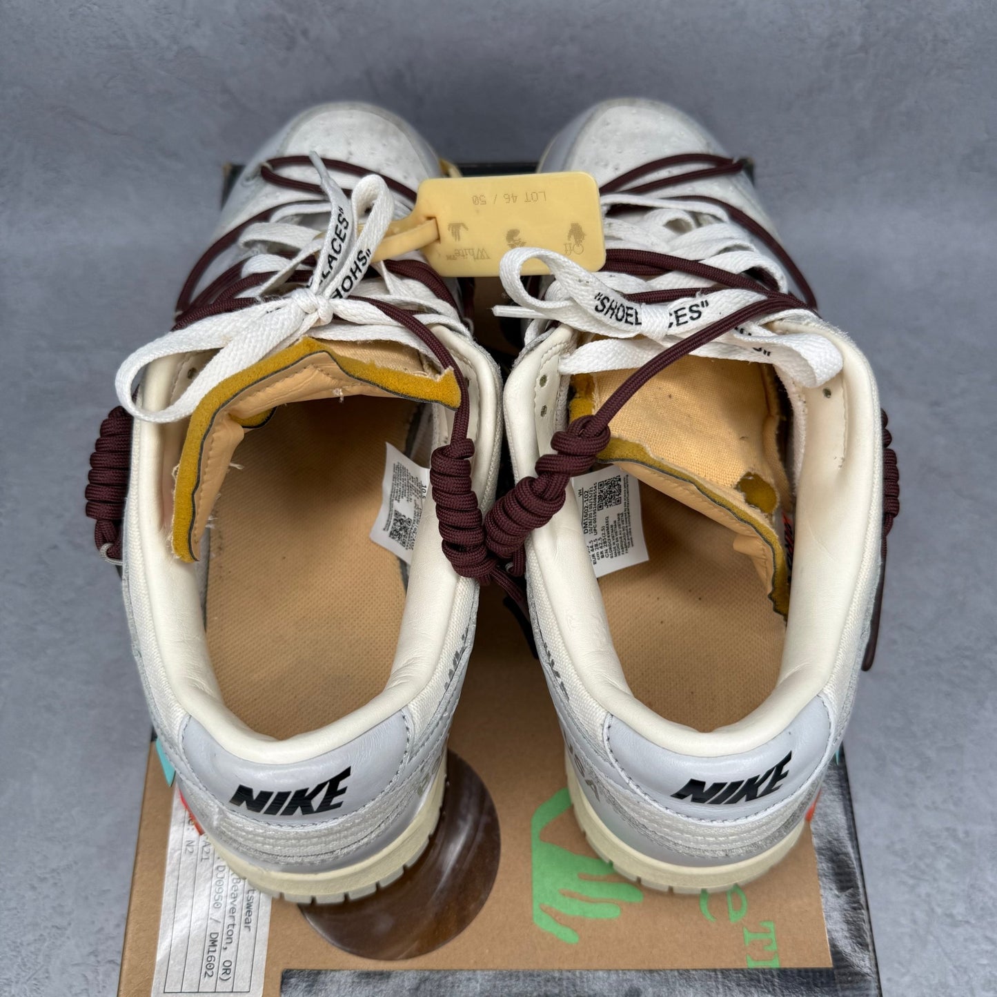 Nike Dunk Low Off - White Lot 46 *pre - owned* SIZE 10.5 - Kicks Collective PA - Nike - DM1602-102 - Men's Shoes - 10.5M/12W - Pre - Owned