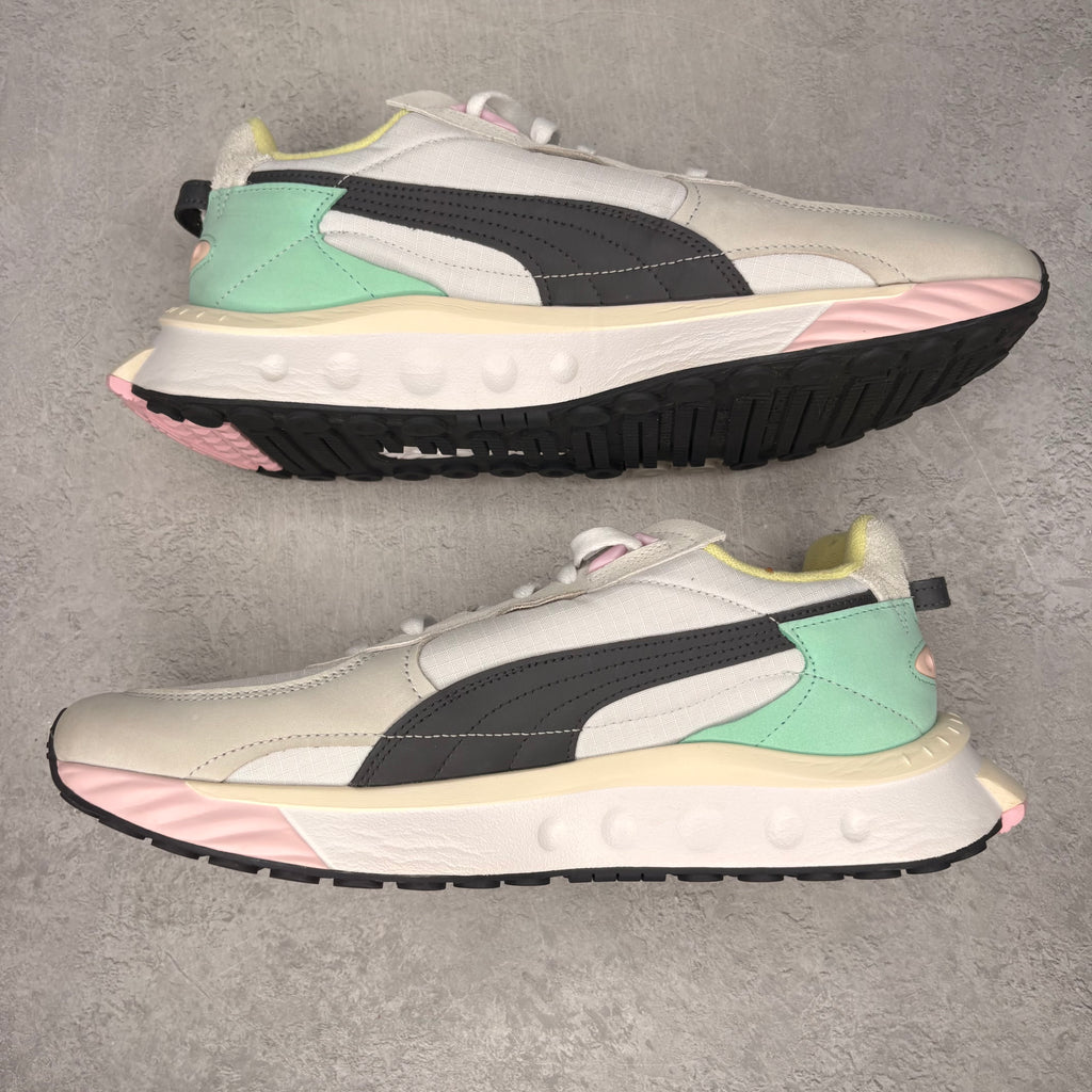 Puma Wild Rider Layers Layers White Ebony *pre-owned* SIZE 12