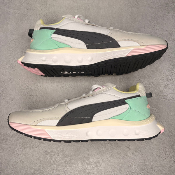 Puma Wild Rider Layers Layers White Ebony *pre-owned* SIZE 12