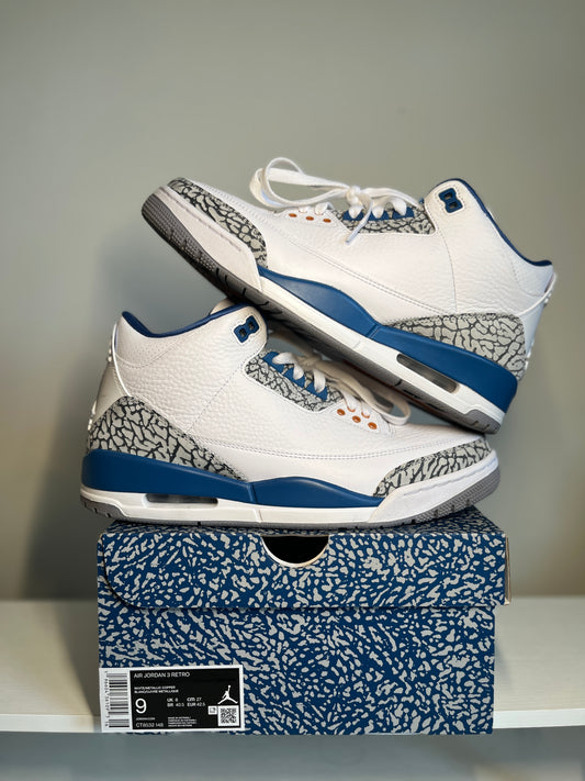 Jordan 3 Retro Wizards *pre-owned* (SIZE 9)