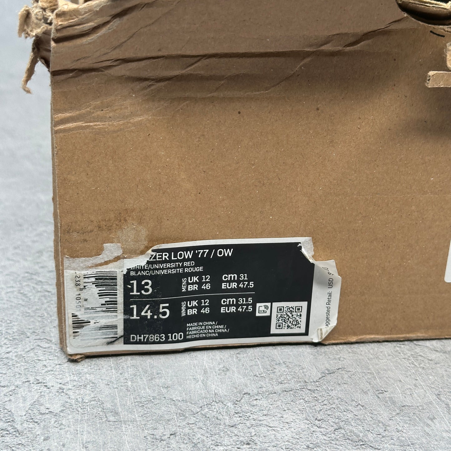 Nike Blazer Low Off-White University Red