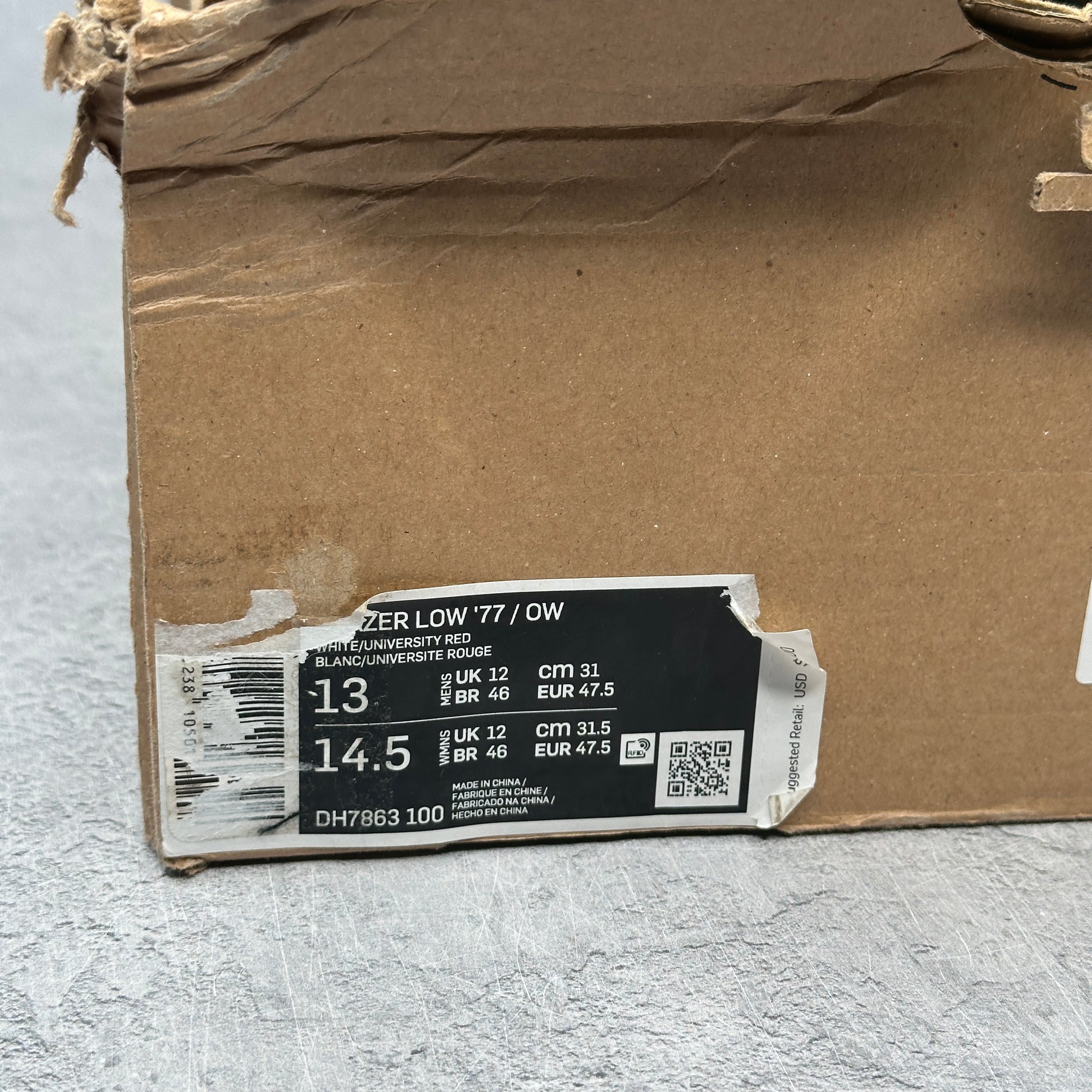 Nike Blazer Low Off-White University Red