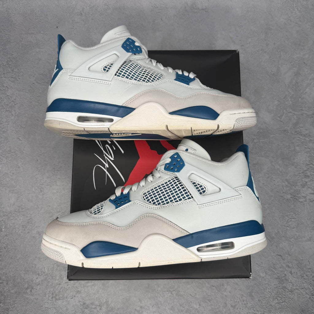 Jordan 4 Retro Military Blue (2024) *pre - owned* SIZE 11.5 - Kicks Collective PA - Jordan - FV5029-141 - Men's Shoes - 11.5M/13W - Pre - Owned