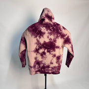 Civil Regime Baroque Marbel Roses Hoodie Burgundy Tie Dye *pre-owned* SIZE S