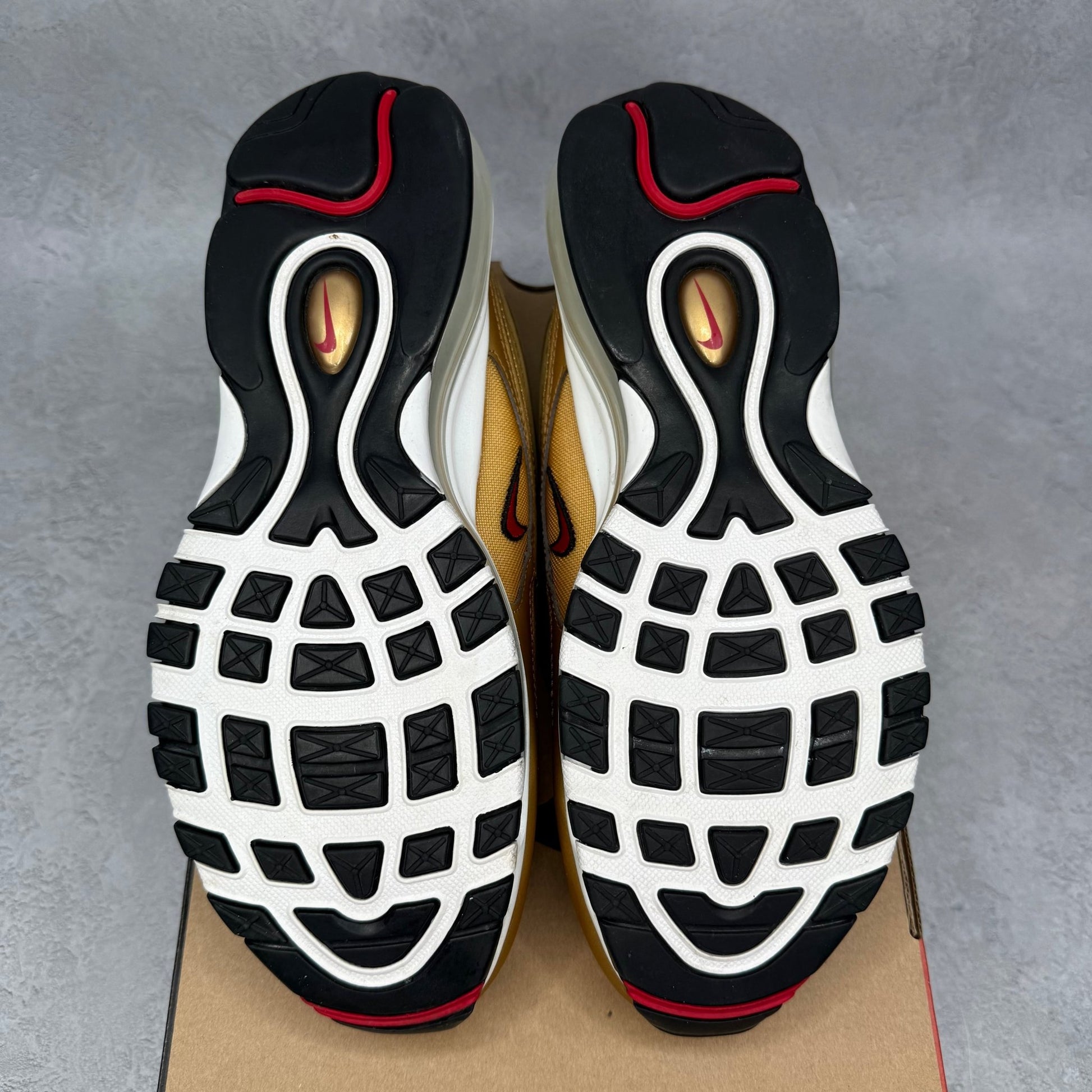 Nike Air Max 97 OG Golden Bullet (2023) *pre - owned* SIZE 8.5 - Kicks Collective PA - Nike - DM0028-700 - Men's Shoes - 8.5M/10W - Pre - Owned