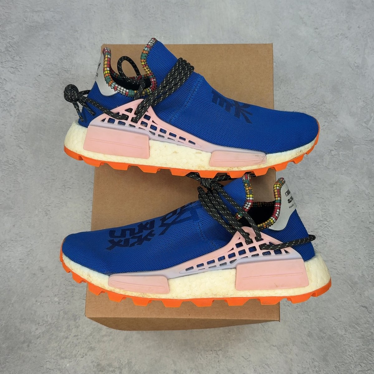 adidas NMD Hu Pharrell Inspiration Pack Powder Blue 8 (Pre-Owned) - front