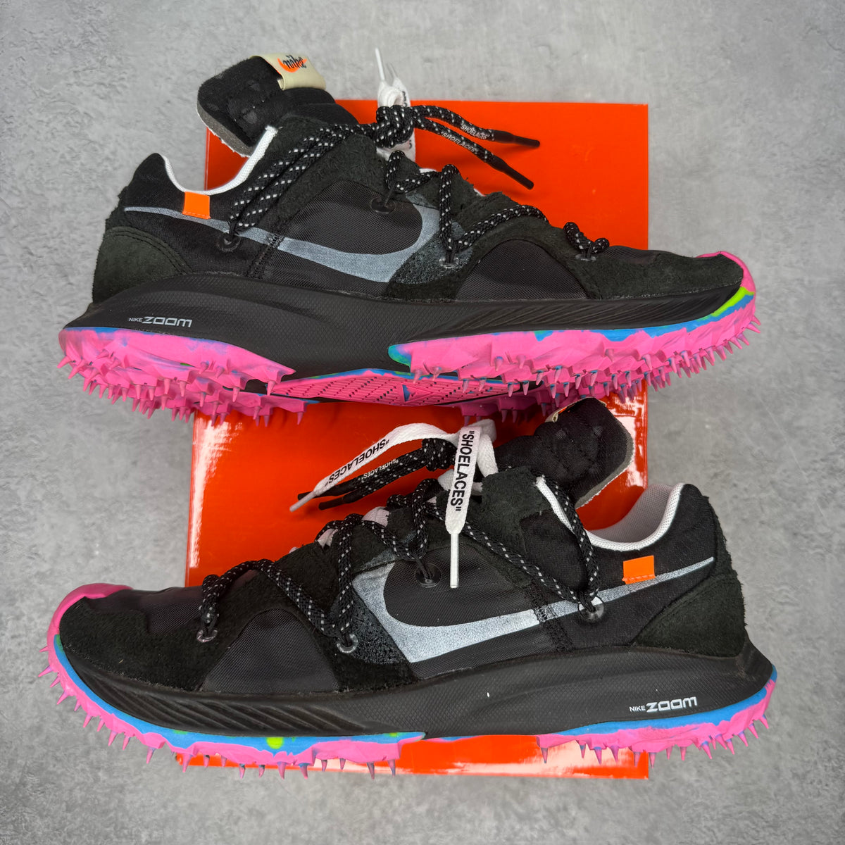 Nike Zoom Terra Kiger 5 Off-White Black (Women's) pre-owned 12.5W