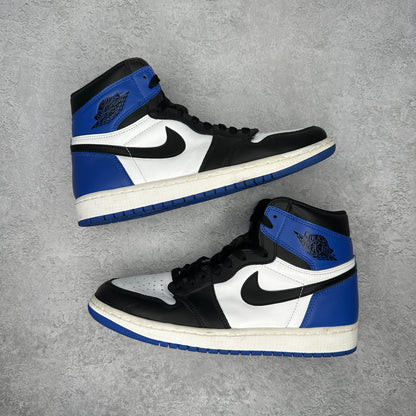 Jordan 1 Retro High Game Royal (FRAGMENT CUSTOM) *pre-owned* SIZE 9