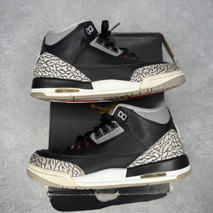 Jordan 3 Retro Black Cement (2018) *pre-owned* SIZE 7Y