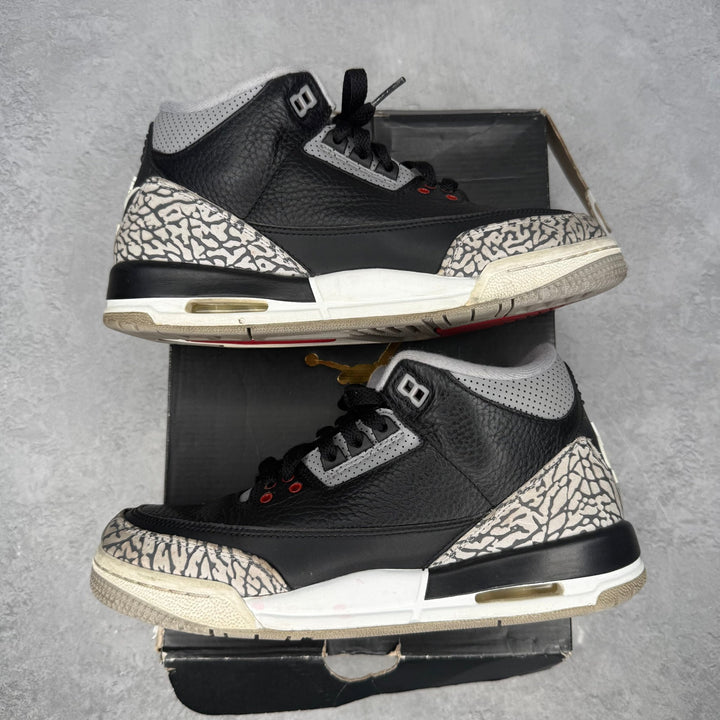 Jordan 3 Retro Black Cement (2018) *pre - owned* SIZE 7Y - Kicks Collective PA - Jordan - 854261-001 - Kid's Shoes - 7Y - Pre - Owned