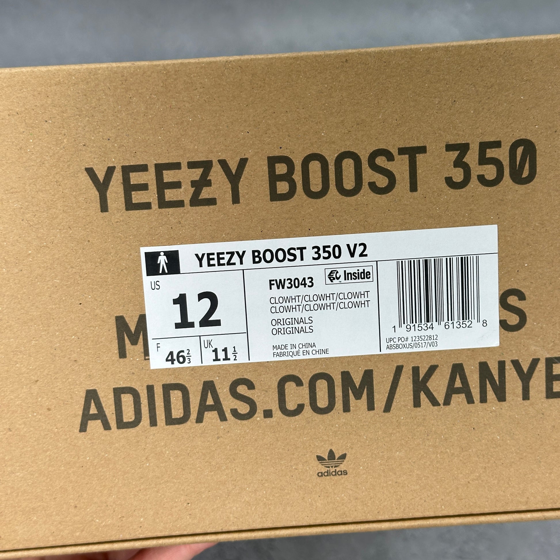 adidas Yeezy Boost 350 V2 Cloud White (Non-Reflective)