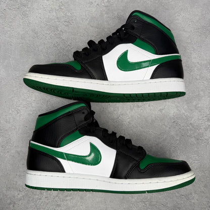 Jordan 1 Mid Green Toe *pre-owned* SIZE 10