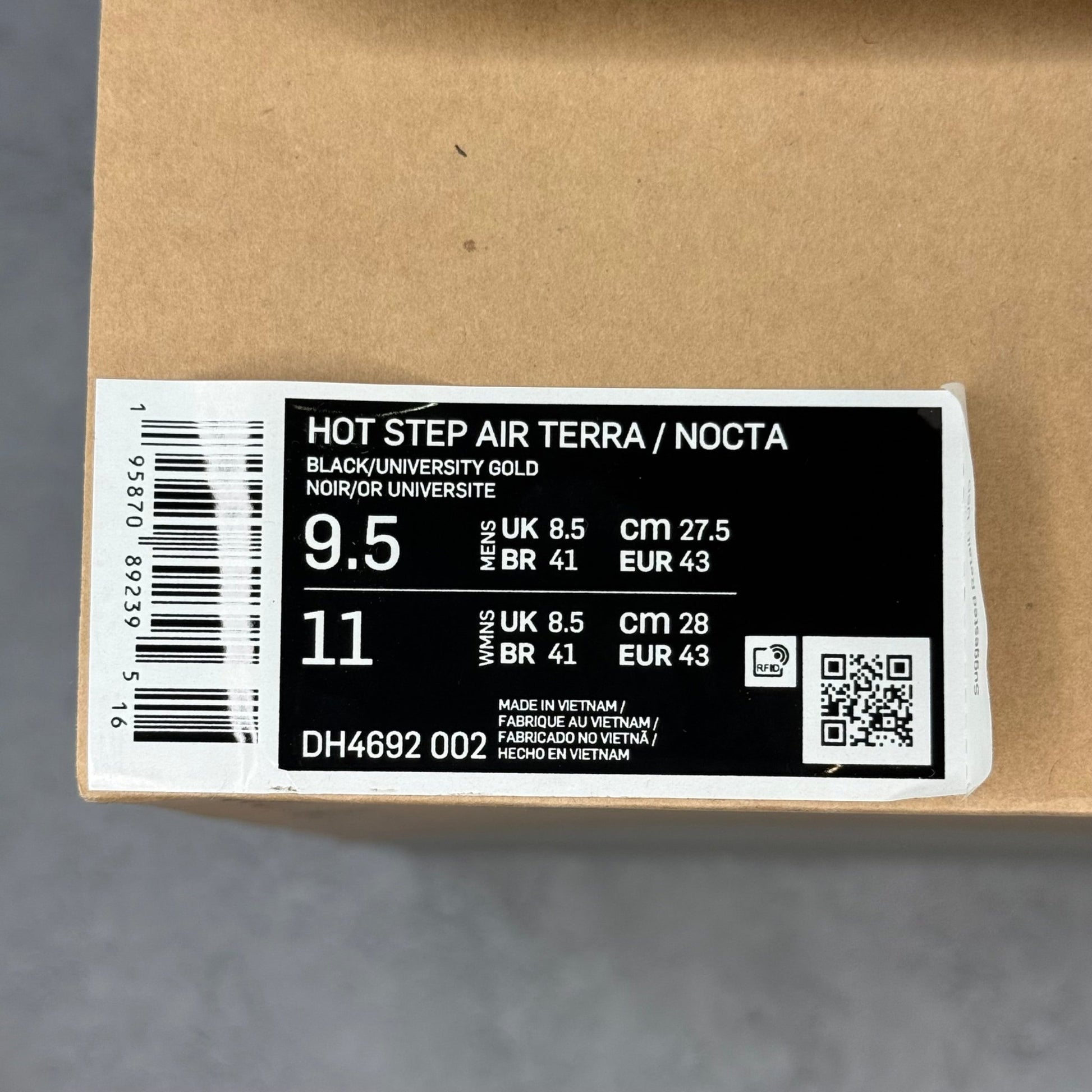 Nike Hot Step Air Terra Drake NOCTA Black Yellow *pre - owned* SIZE 9.5 - Kicks Collective PA - Nike - DH4692 - 002 - Men's Shoes - 9.5M/11W - Pre - Owned