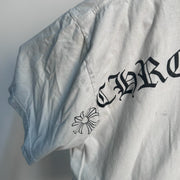 Chrome Hearts Shoulder Logo T-Shirt Tee White *pre-owned* SIZE XXL