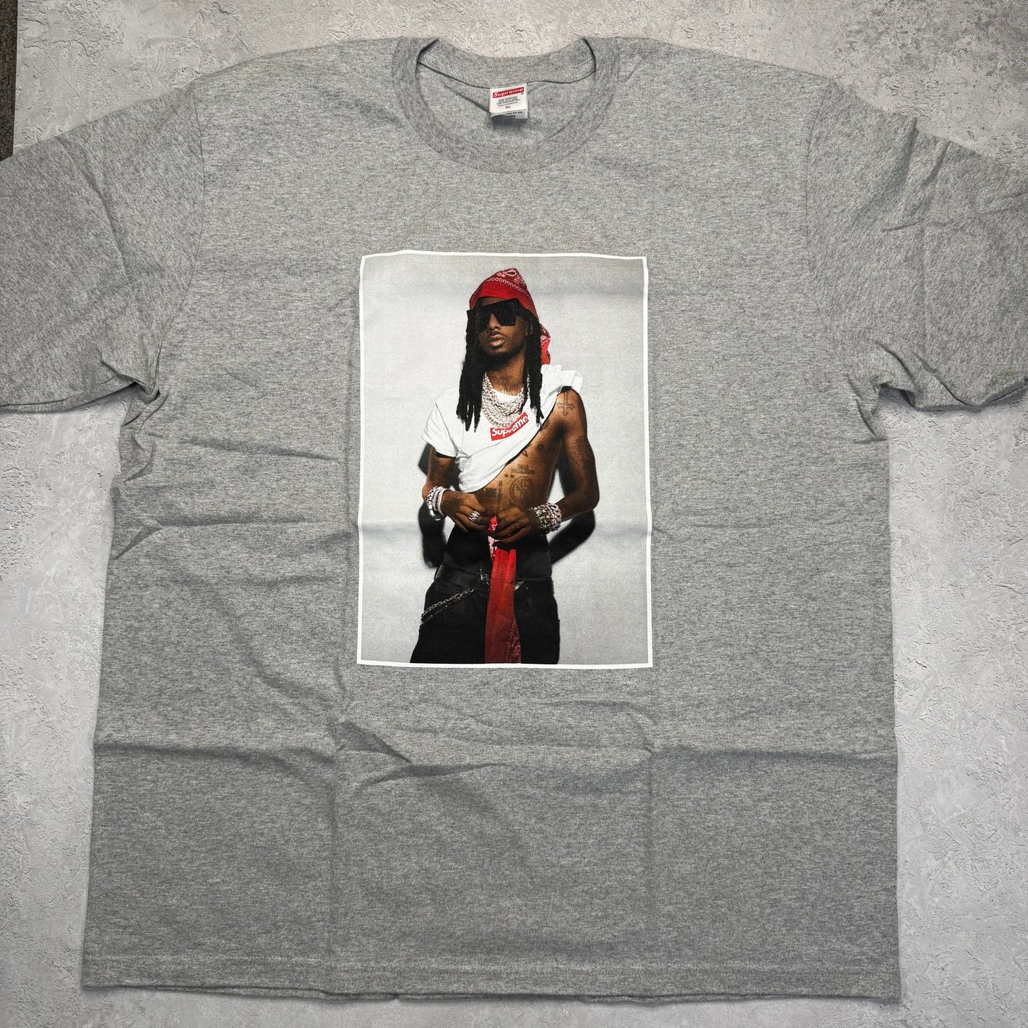 Supreme Playboi Carti Tee Grey SIZE XL