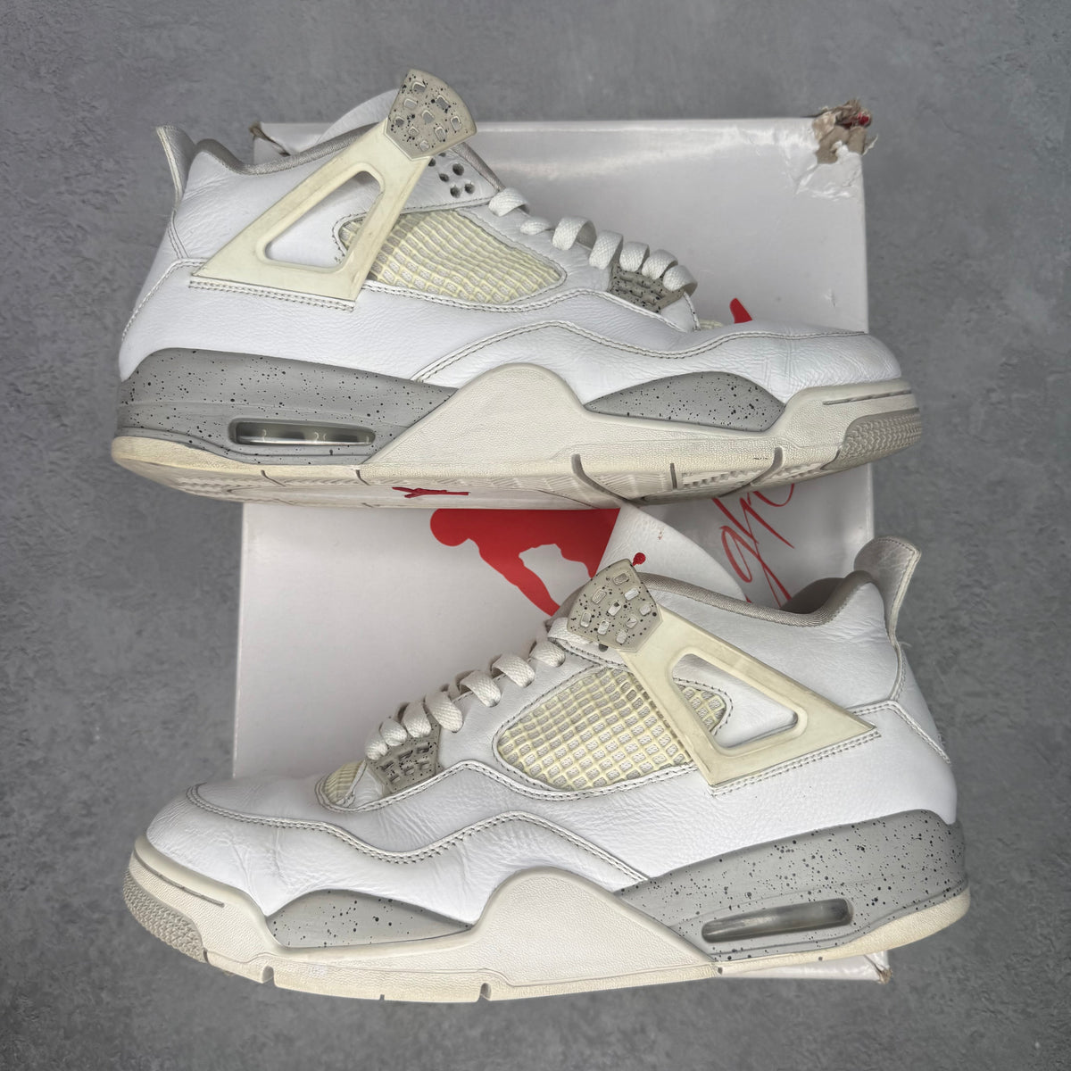 Jordan 4 Retro White Oreo (2021) *pre-owned* SIZE 12