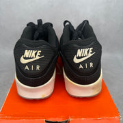 Nike Air Max 90 Essential Black Silver *pre-owned* SIZE 8