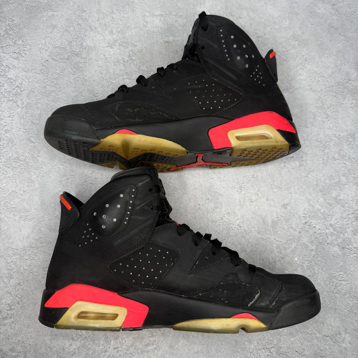 Jordan 6 Retro Infrared Black (2014) *pre - owned* SIZE 12 - Kicks Collective PA - Jordan - 384664-023 - Men's Shoes - 12M/13.5W - Pre - Owned - No Box