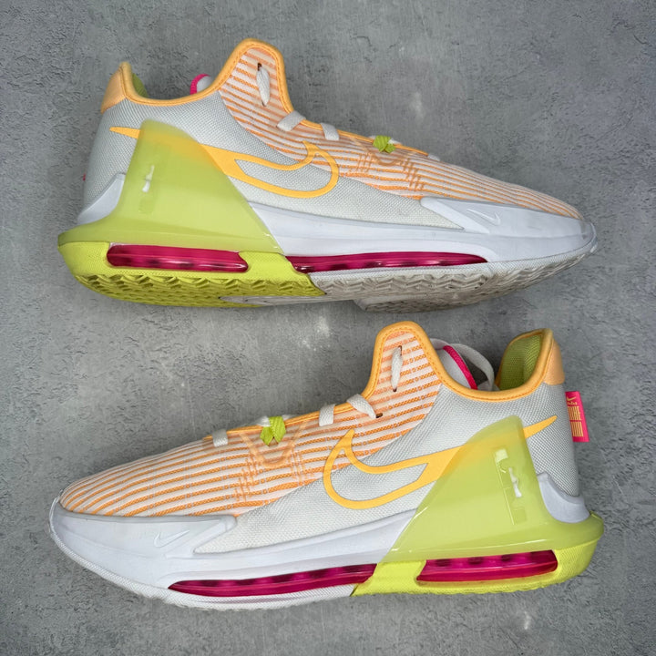 Nike LeBron Witness 6 Light Melon Orange *pre - owned* SIZE 12 - Kicks Collective PA - Nike - DC8994-101/CZ4052-101 - Men's Shoes - 12M/13.5W - Pre - Owned - No Box